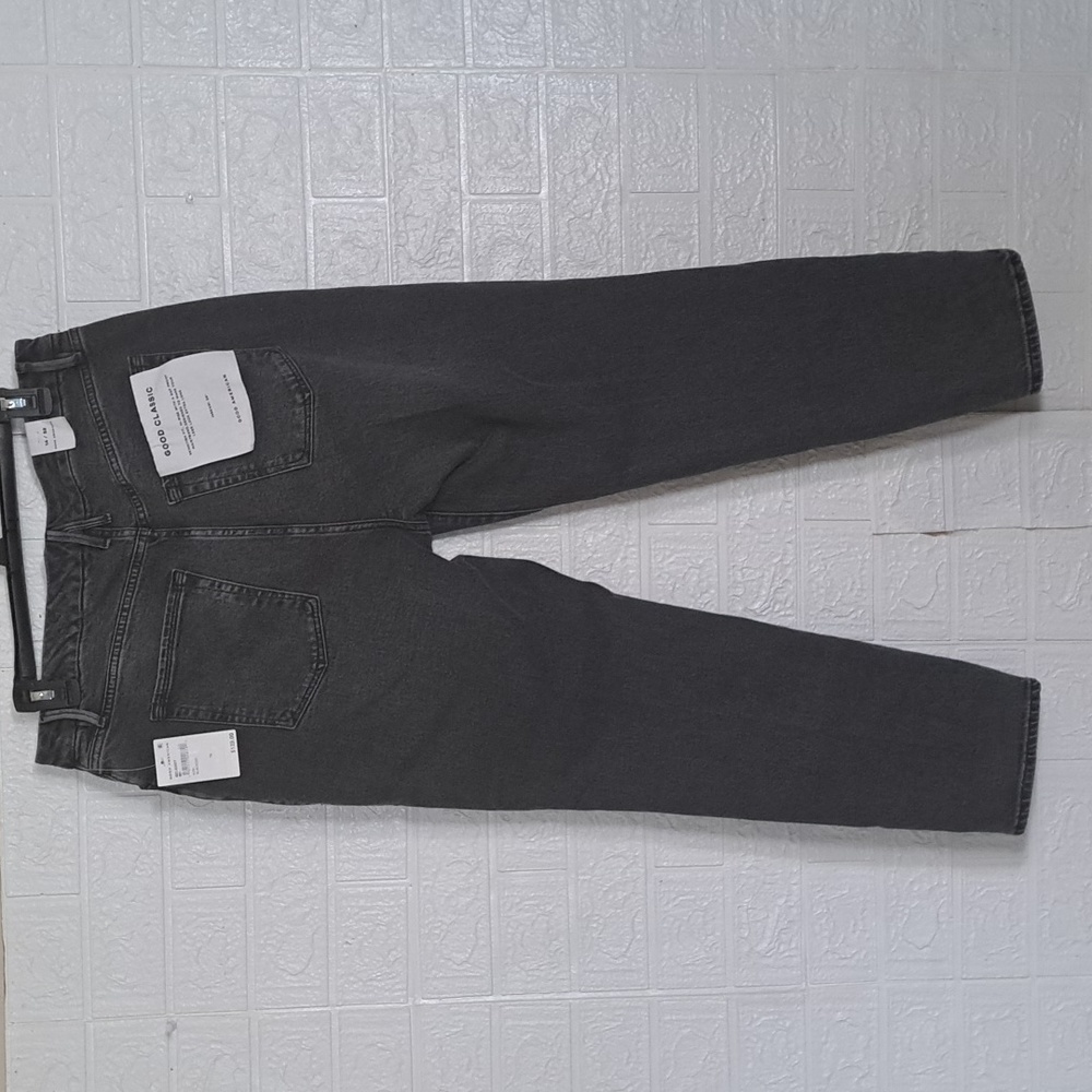 Good American Good Classic High-Rise Jeans Black Wash 14 - Picture 8 of 12